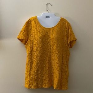 Market & Spruce XL mustard blouse